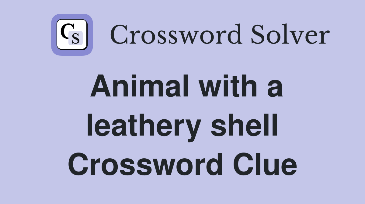 coat of mail shell crossword clue